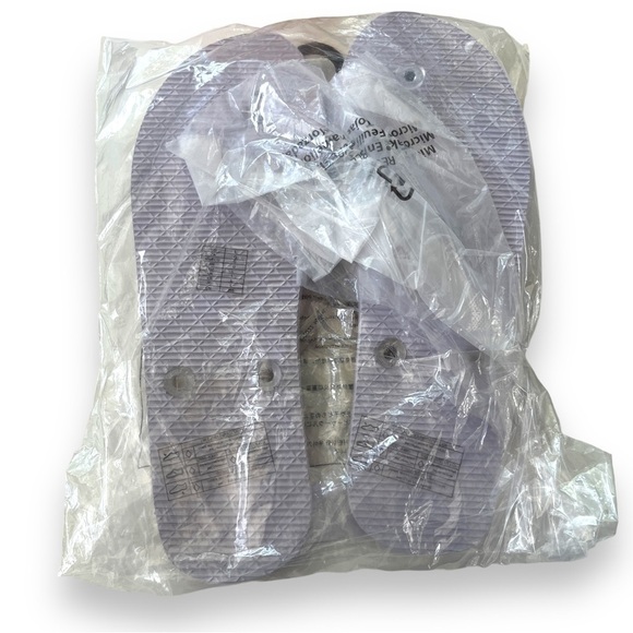 Barbie X Forever 21 Women's Pink White Clear Floral Flip Flops Sandals L New - Picture 5 of 5